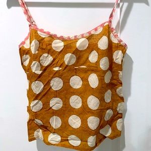Dosa polka dot crop top